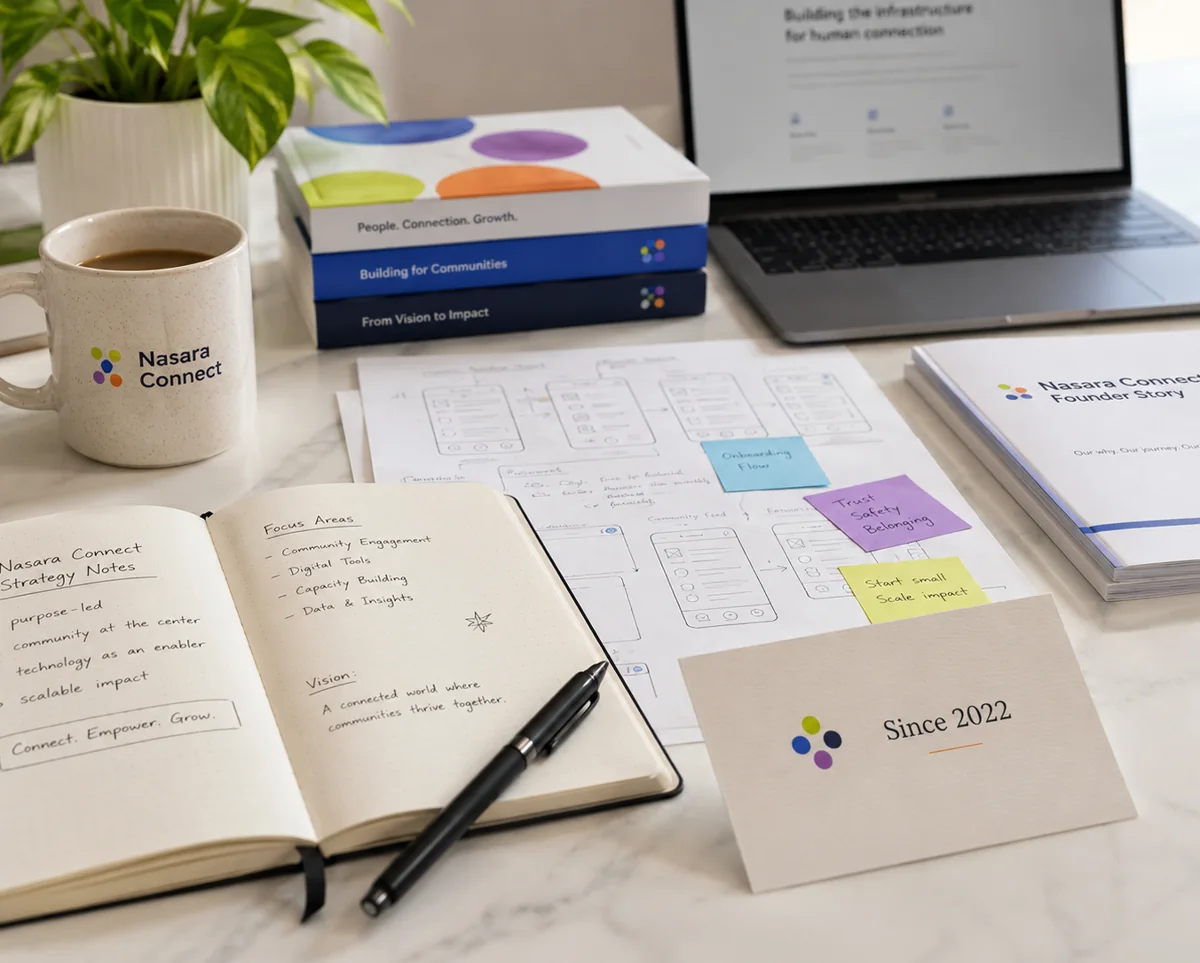 The Nasara Connect founder story and strategic notes, building the compliance platform since 2022.