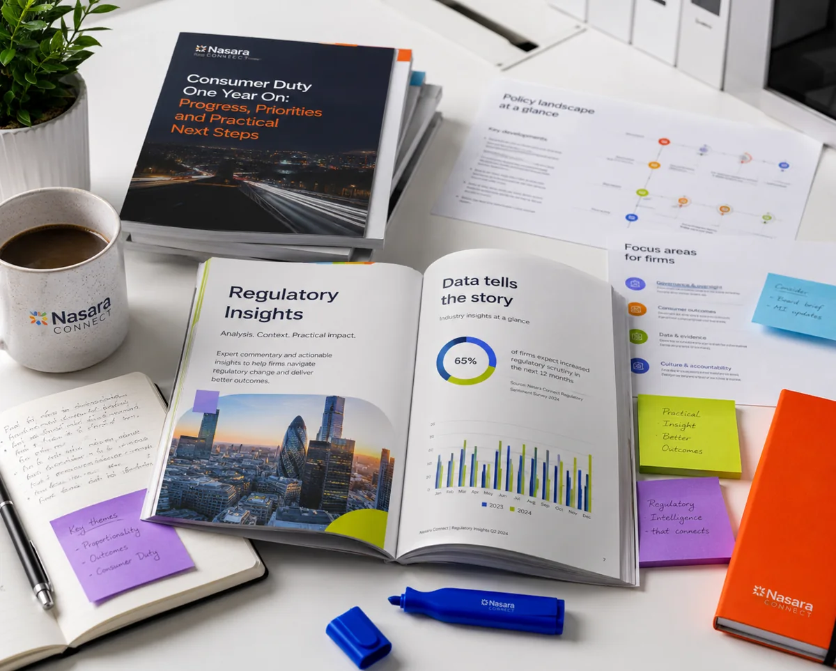Nasara Connect regulatory insights, a Consumer Duty report and data-led analysis.